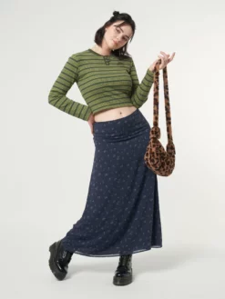 Minga London Clothing Fluffy Leopard Print Crossbody Bag