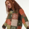 Minga London Free Spirit Patchwork Embroidered Jumper