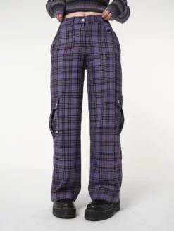 Minga London Harlow Plaid Utility Pants Clothing