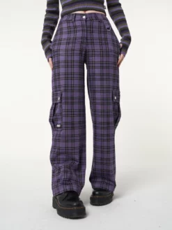Minga London Harlow Plaid Utility Pants Clothing