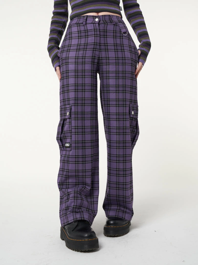 Minga London Harlow Plaid Utility Pants Clothing