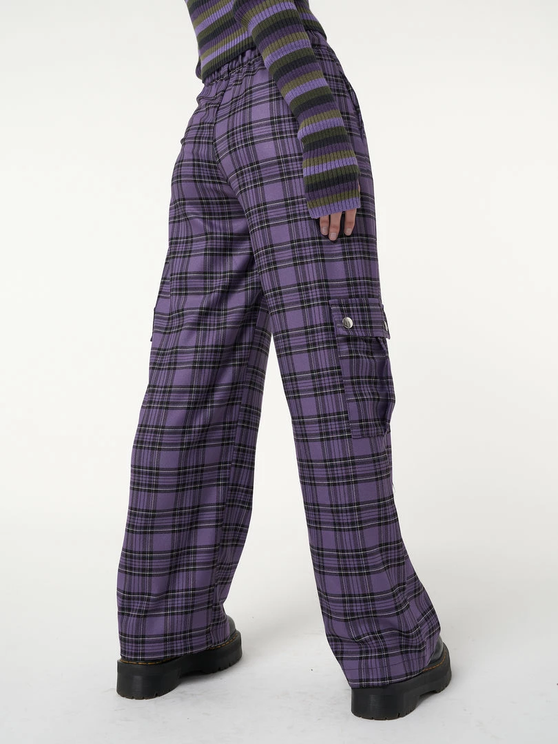 Minga London Harlow Plaid Utility Pants Clothing