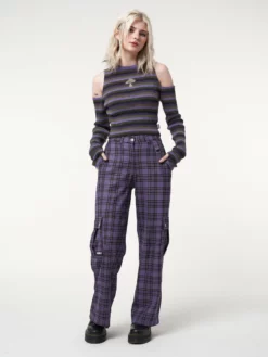 Minga London Harlow Plaid Utility Pants Clothing