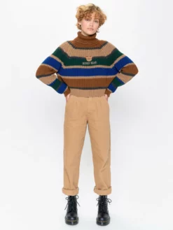 Minga London Honey Bear Knitted Striped Jumper Clothing