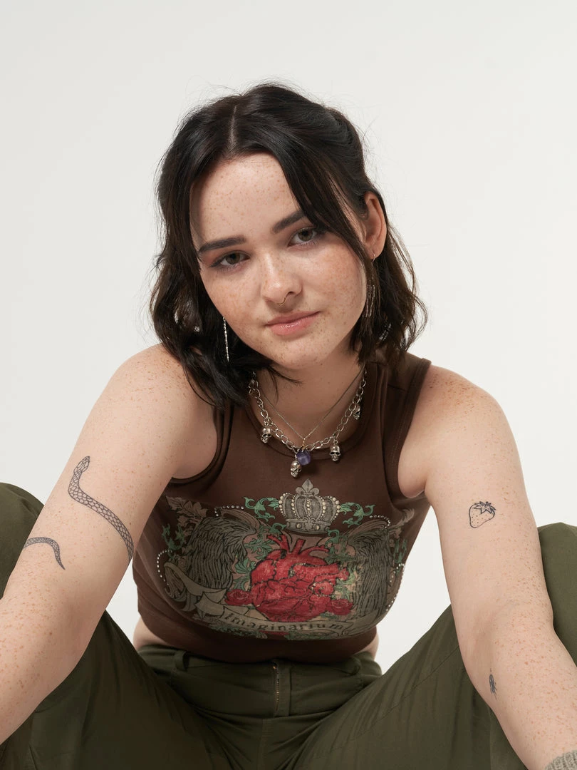 Minga London Imaginarium Diamante Vest Top