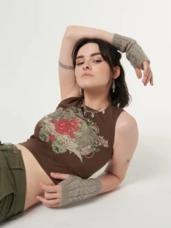 Minga London Imaginarium Diamante Vest Top