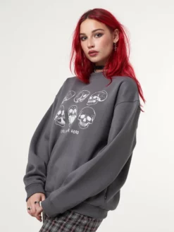 Minga London Its All In Your Head Skull Sweater