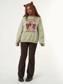 Minga London Keep Growing Mushroom Girl Sweater Clothing