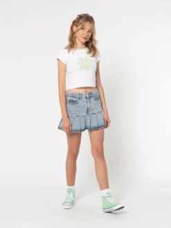 Minga London Clothing La Fleur Verte Crop Tee