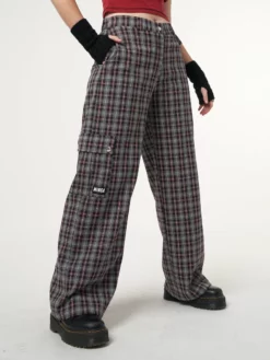 Minga London Margo Plaid Utility Pants Most Wanted