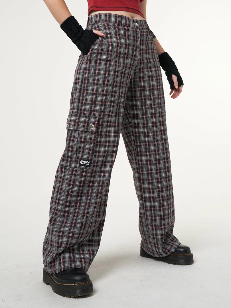 Minga London Margo Plaid Utility Pants Most Wanted