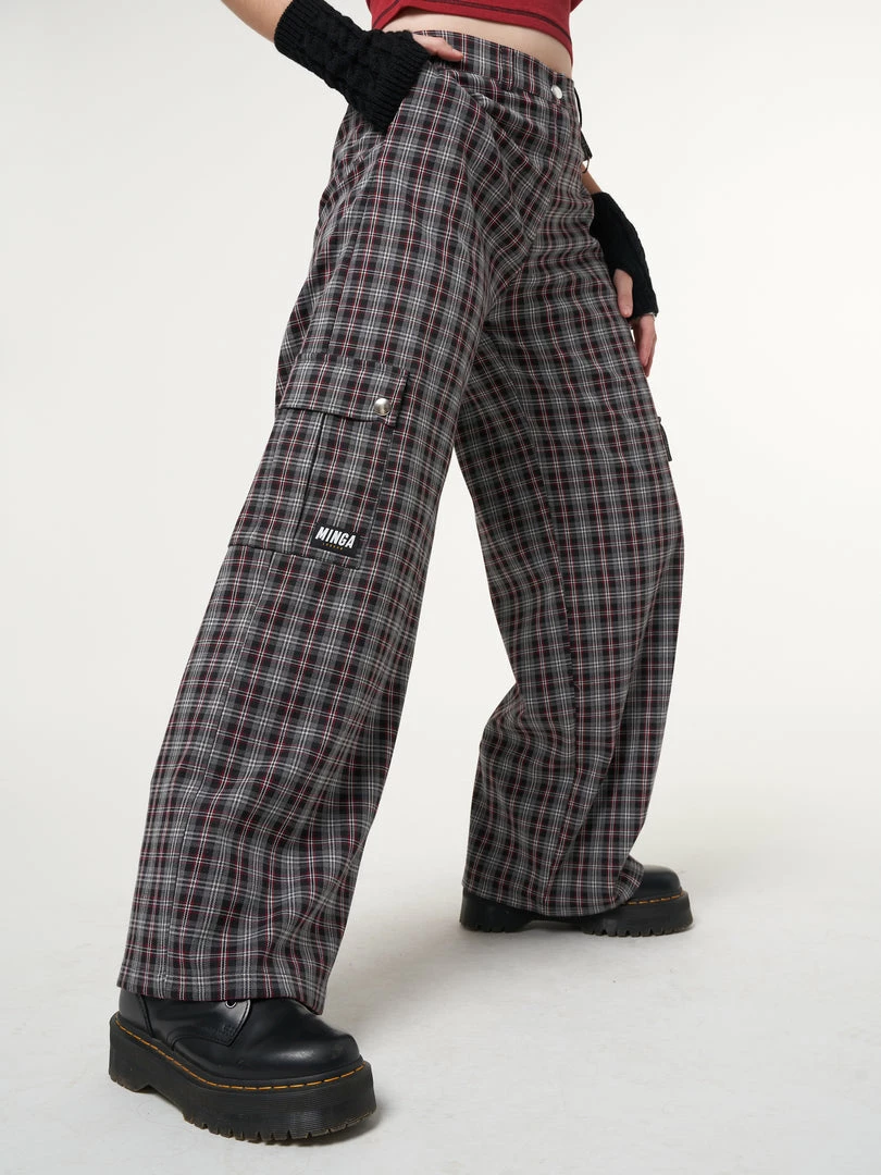 Minga London Margo Plaid Utility Pants Most Wanted