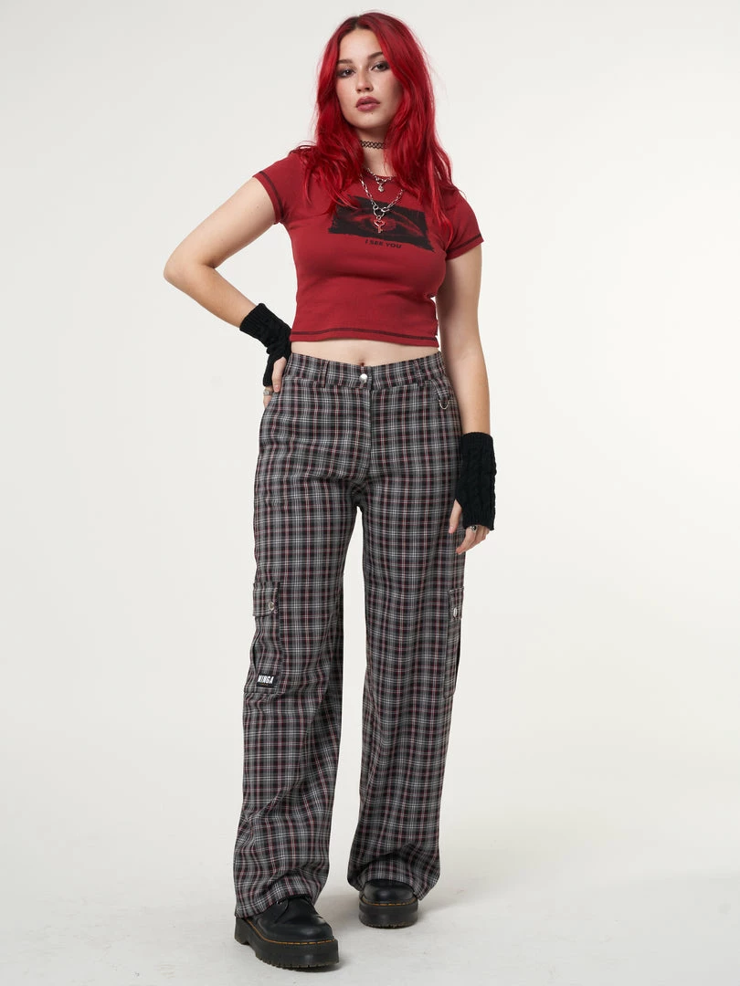 Minga London Margo Plaid Utility Pants Most Wanted