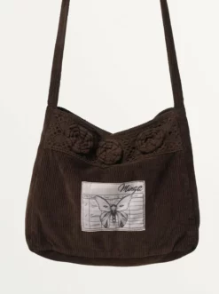 Minga London Most Wanted Melody Crochet Corduroy Crossbody Bag