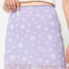 Minga London Clothing Flower Girl Lilac Mini Skirt