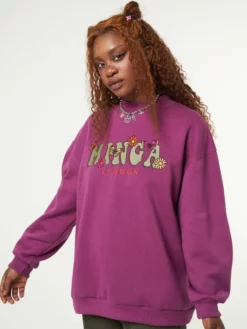 Minga London Minga Flowers & Butterflies High Neck Sweater