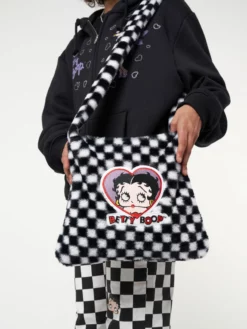 Minga London Minga X Betty Boop Check Fluffy Bag