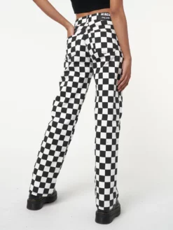 Minga London Clothing Minga X Betty Boop Check Jeans