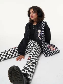 Minga London Clothing Minga X Betty Boop Check Jeans