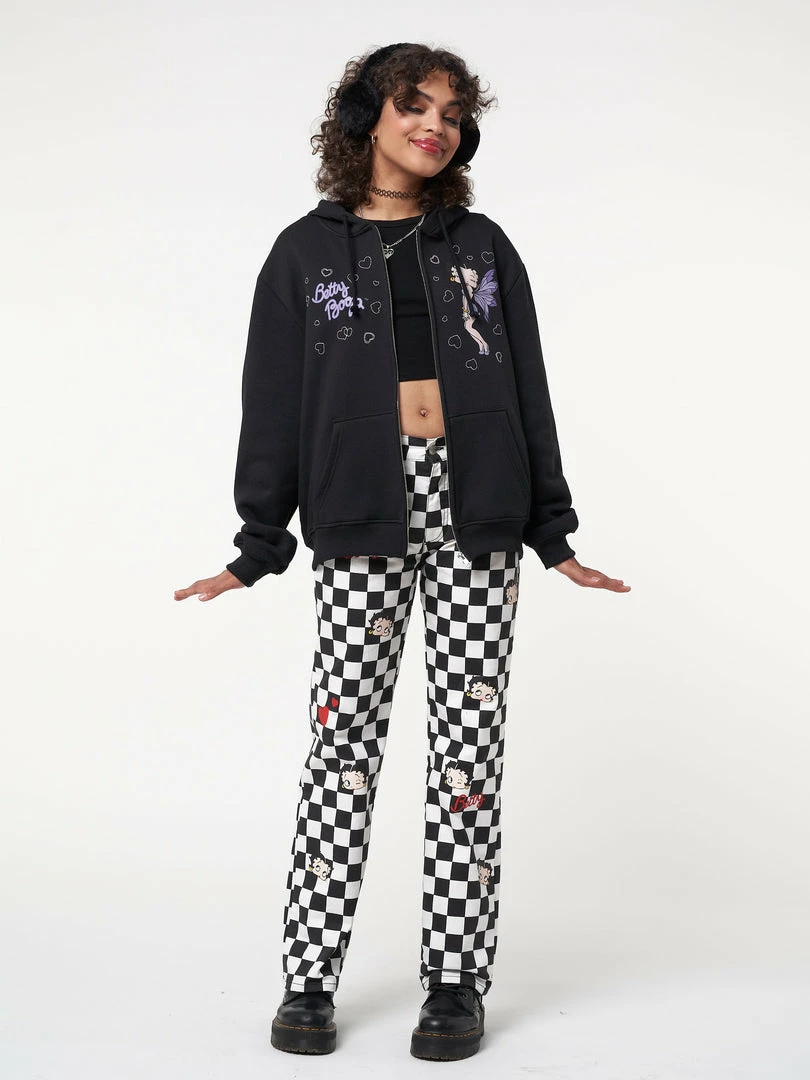 Minga London Clothing Minga X Betty Boop Check Jeans