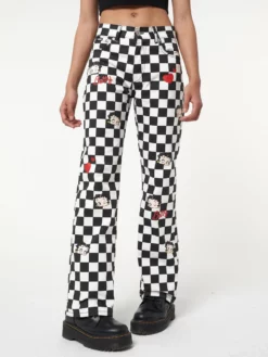 Minga London Clothing Minga X Betty Boop Check Jeans