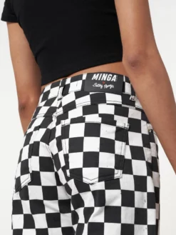 Minga London Clothing Minga X Betty Boop Check Jeans