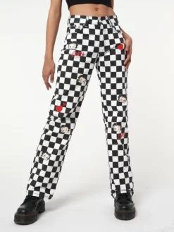 Minga London Clothing Minga X Betty Boop Check Jeans
