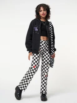 Minga London Clothing Minga X Betty Boop Check Jeans