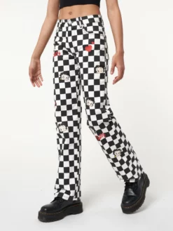 Minga London Clothing Minga X Betty Boop Check Jeans