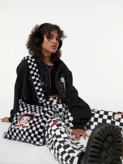 Minga London Minga X Betty Boop Check Fluffy Bag