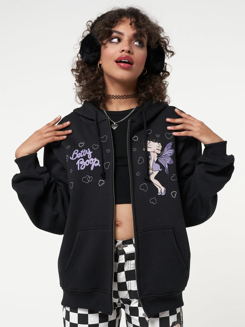 Minga London Minga X Betty Boop Hoodie Jacket