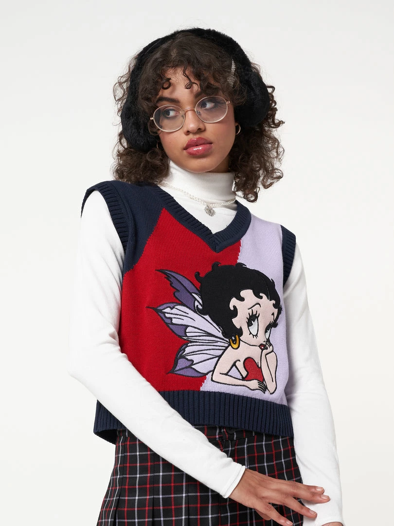 Minga London Minga X Betty Boop Knit Vest Clothing