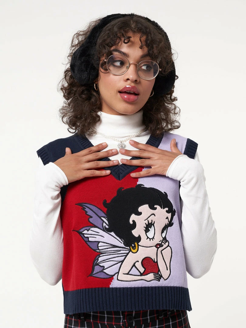 Minga London Minga X Betty Boop Knit Vest Clothing