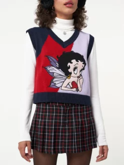 Minga London Minga X Betty Boop Knit Vest Clothing