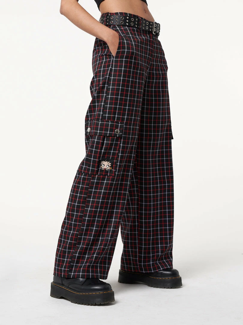 Minga London Clothing Minga X Betty Boop Plaid Utility Pants