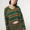 Minga London Moss Striped Knit Jumper