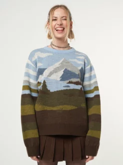 Minga London Clothing Mountain Landscape Knit Jumper