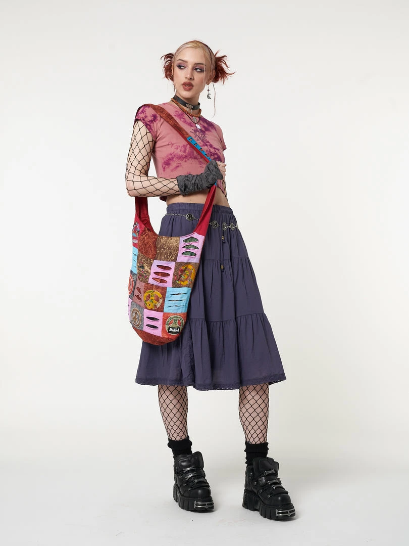 Minga London Clothing Mystic Sun Tie Dye Crop T-Shirt