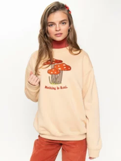 Minga London Nothing Is Real Mushroom Sweater