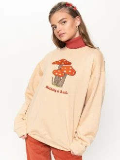 Minga London Nothing Is Real Mushroom Sweater