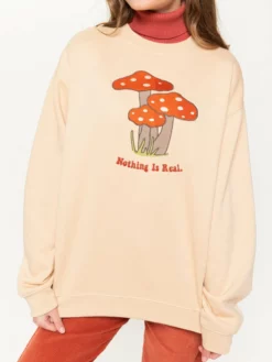 Minga London Nothing Is Real Mushroom Sweater