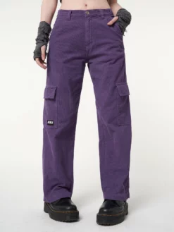 Minga London Purple Haze Corduroy Cargo Pants