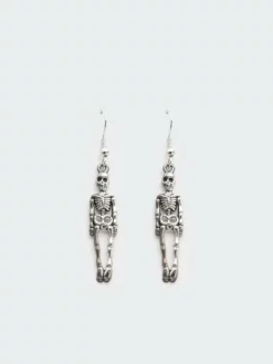 Minga London Clothing Skeleton Drop Earrings
