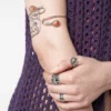 Minga London Spiral Gem Boho Arm Cuff Clothing