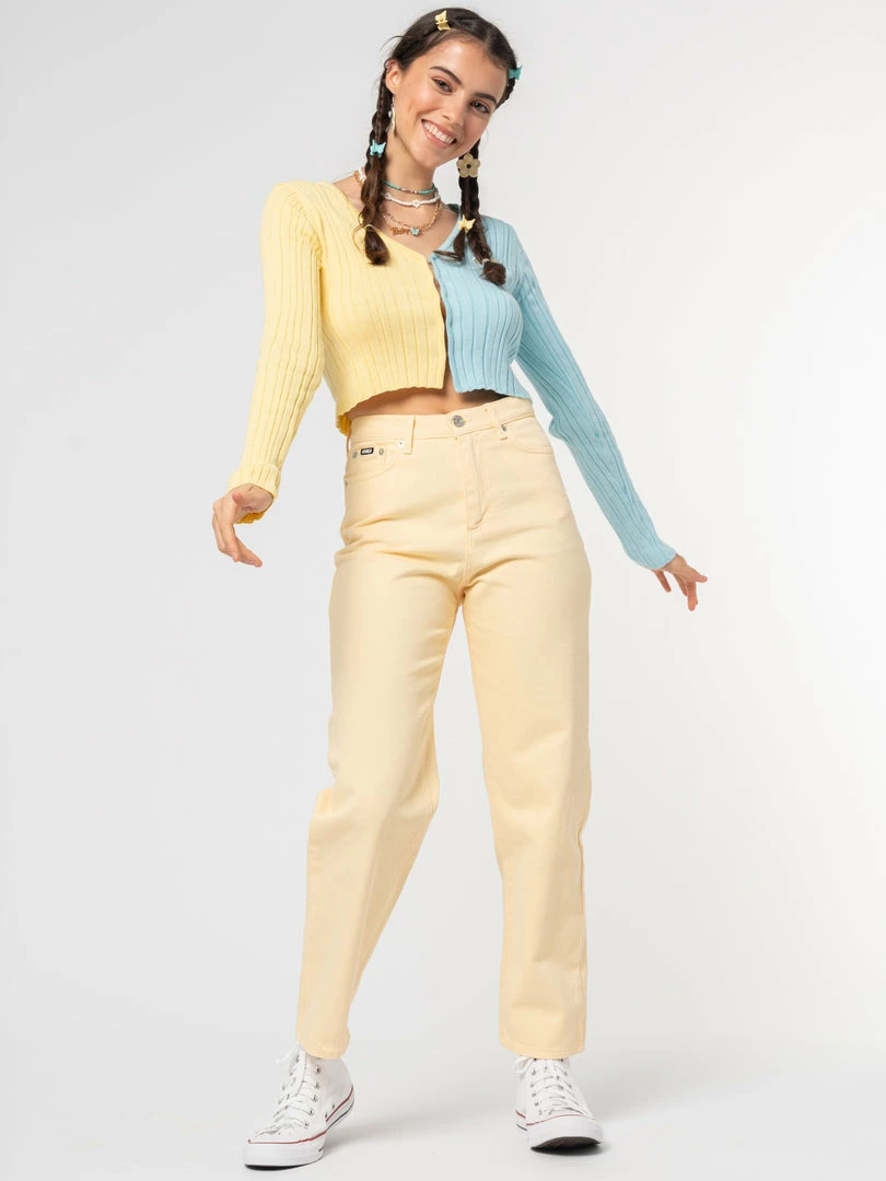 Minga London Clothing Two Tone Cropped Cardigan