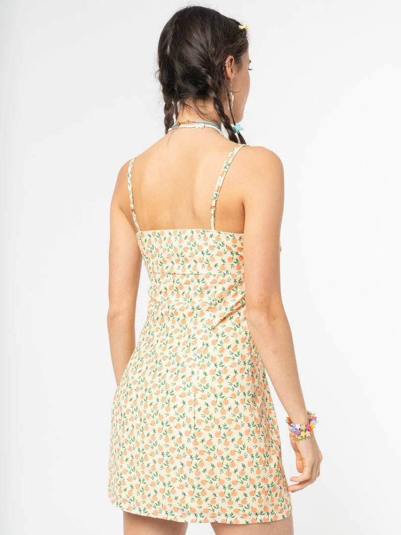 Minga London Clothing Fresh Oranges Mini Dress