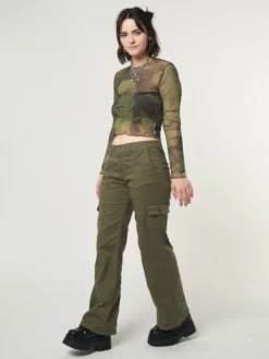 Minga London Most Wanted Venus Mesh Crop Top