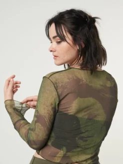 Minga London Most Wanted Venus Mesh Crop Top