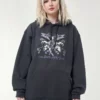Minga London Clothing Wicked Fairy Dark Grey Hoodie