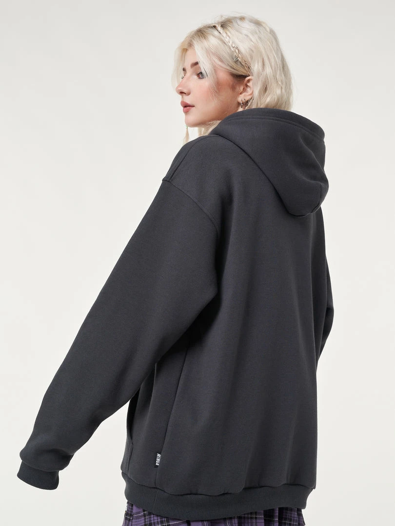 Minga London Clothing Wicked Fairy Dark Grey Hoodie